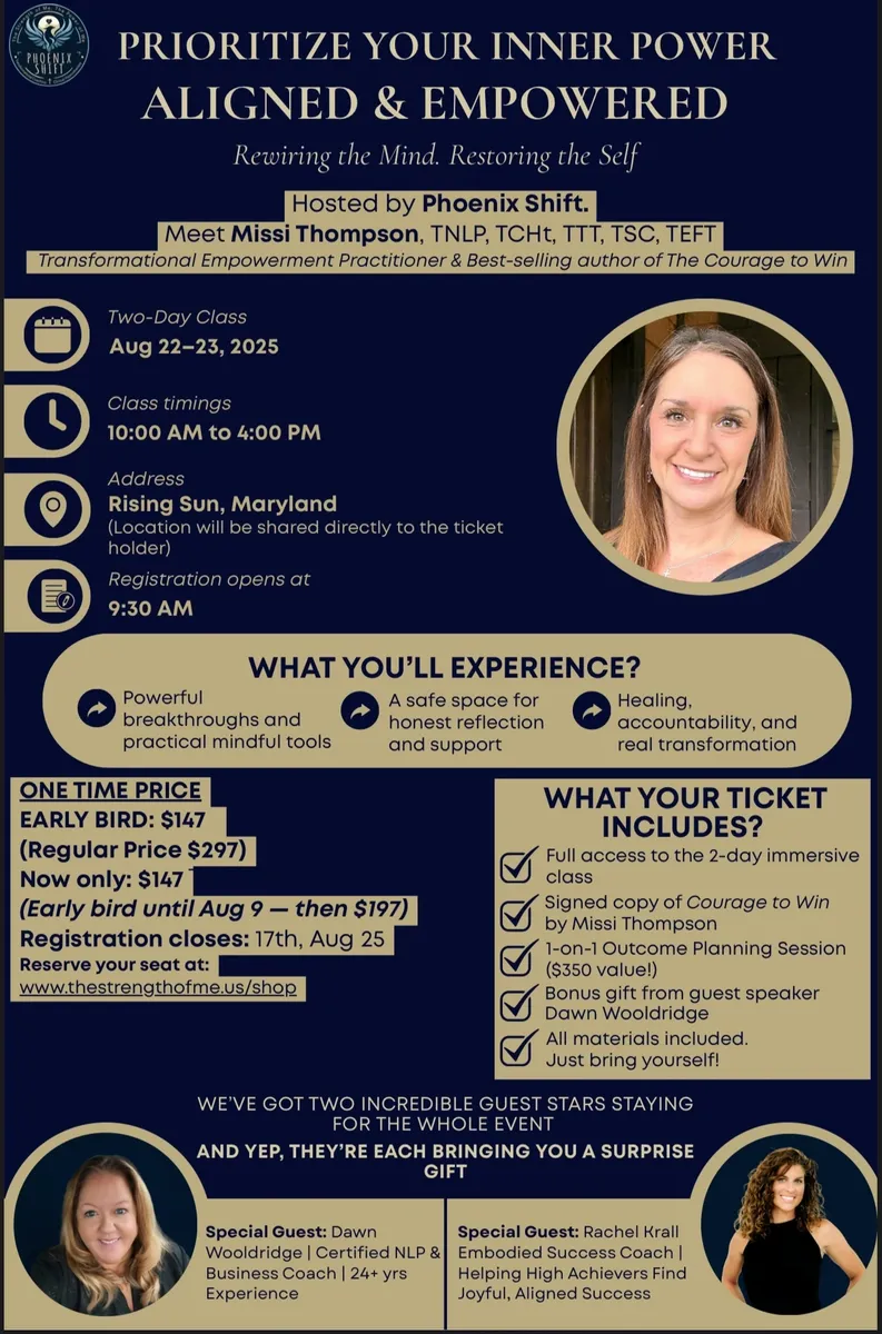 Aligned & Empowered (2 day in Person Class)